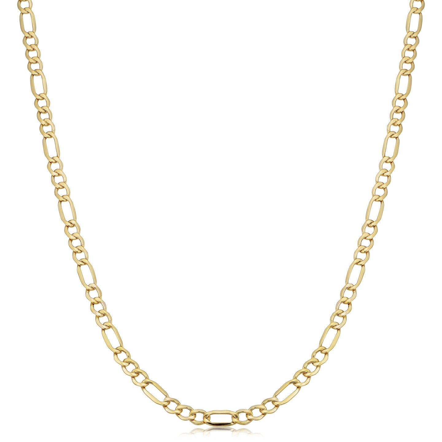Cassic 10K Yellow Gold Figaro Chain