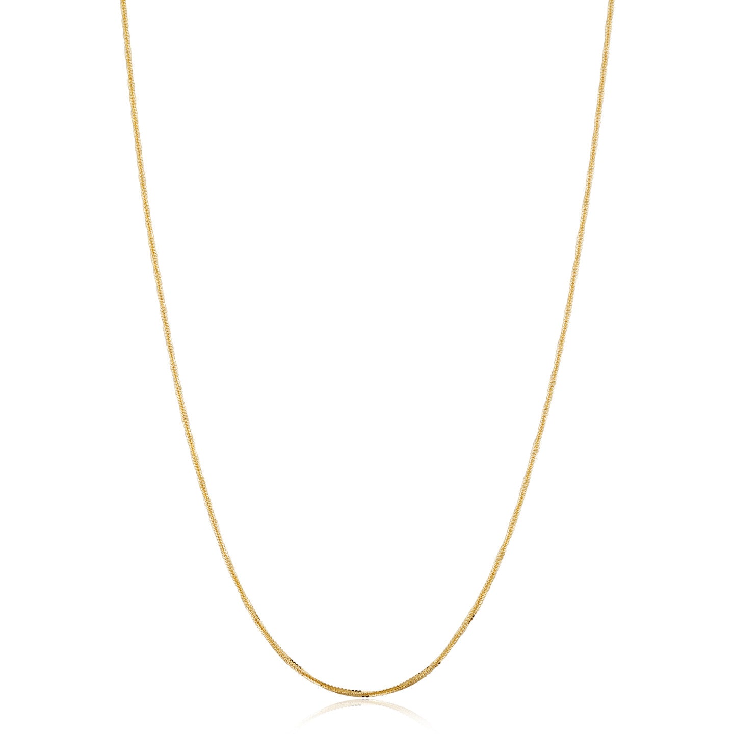 22″ 1MM Adjustable 14K Sparkle Chain