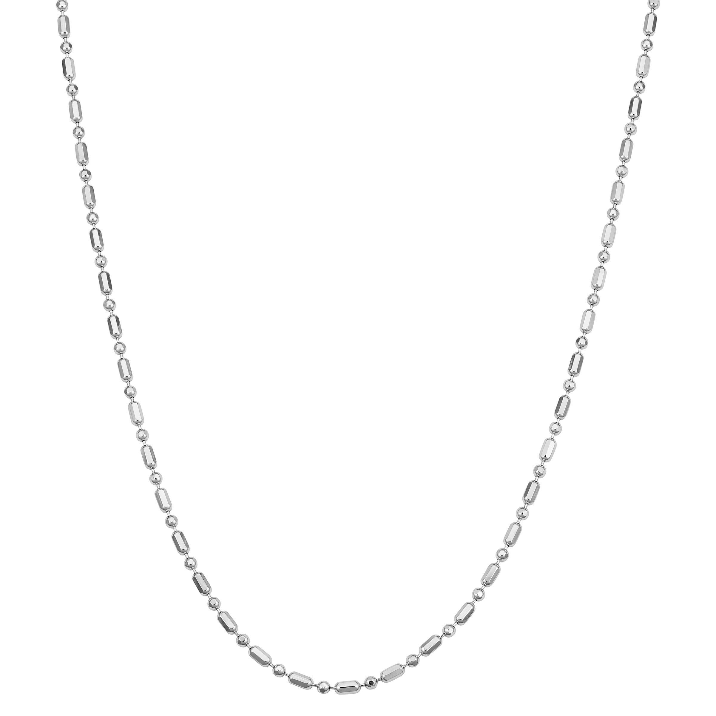 Refined Rhythm Silver Necklace