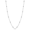 TwinkleBead Diamond-Cut Station Necklace