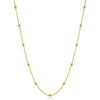 GoldGlow Bead Station Necklace