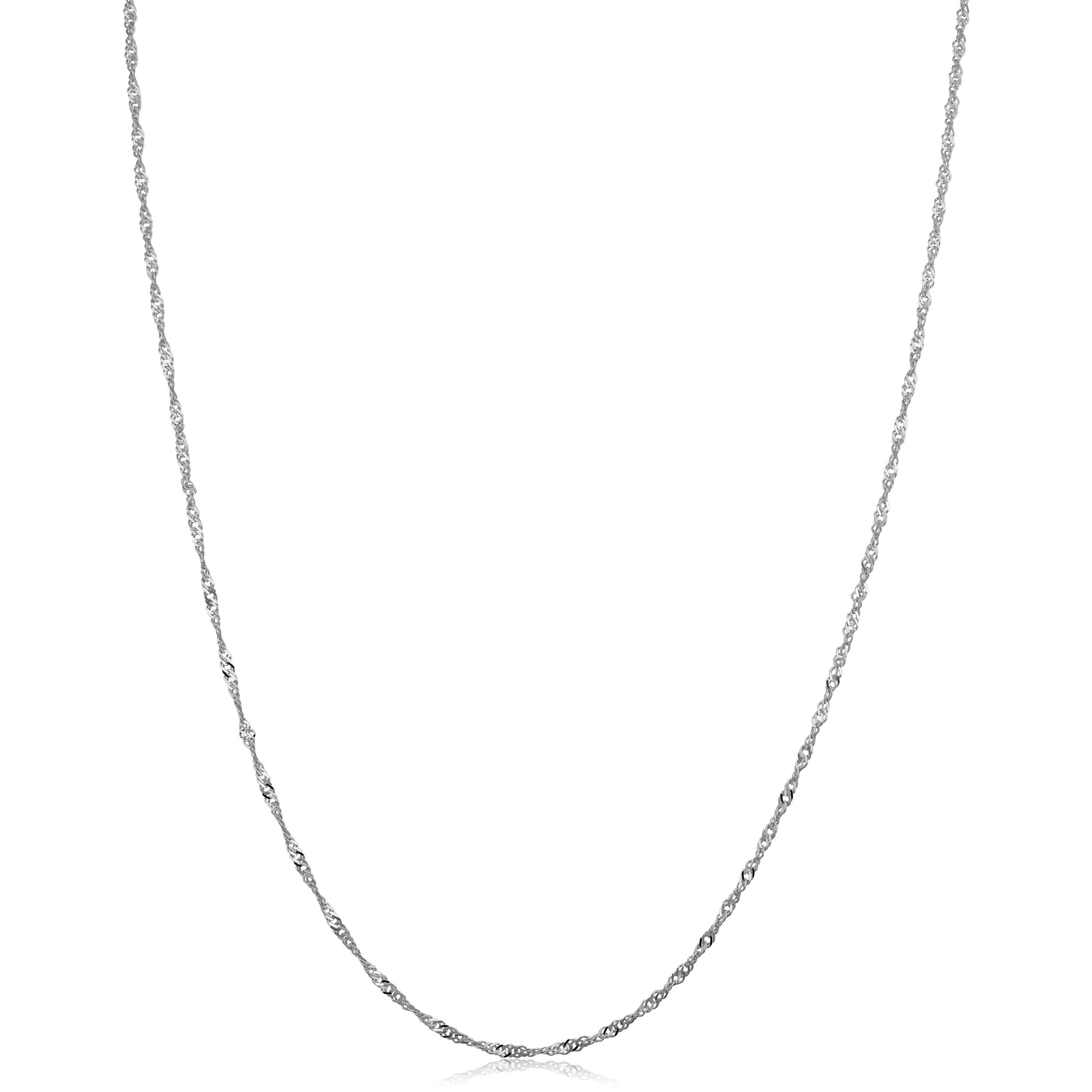 10K Gold Sparkling Singapore Chain