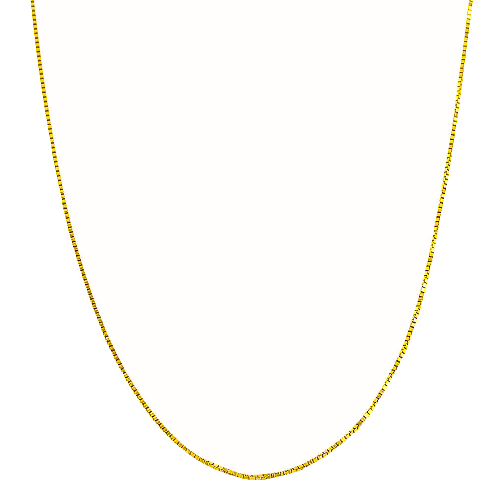 22" Adjustable 14K Box Chain