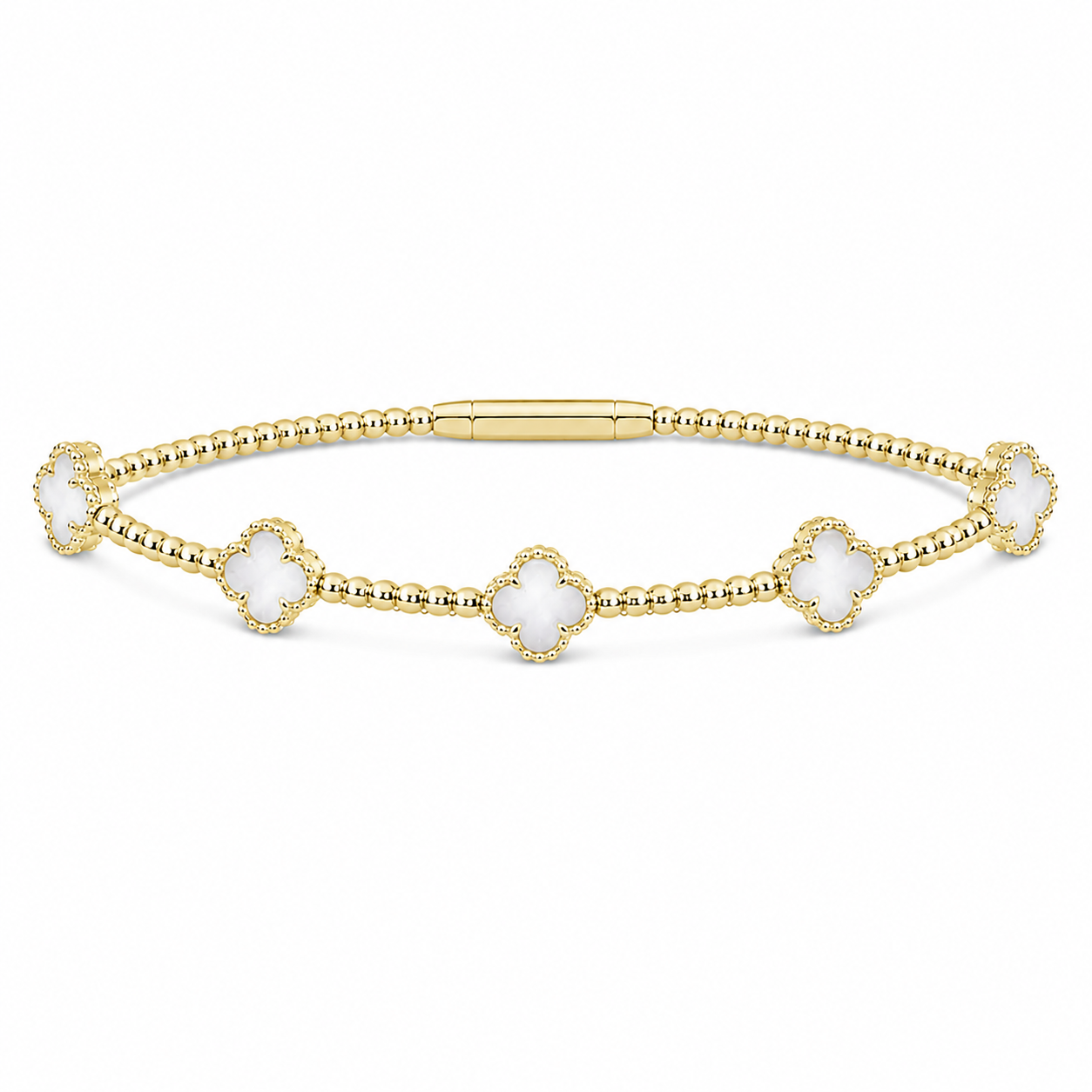 Flexie Clover Pearl Bracelet