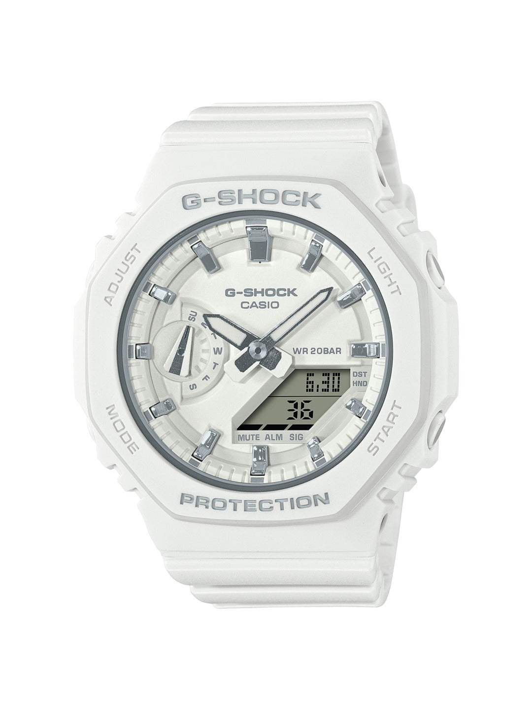 G Shock ® Women's White Analog-Digital Watch