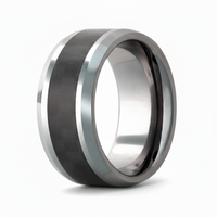 Heavy Stone® Checkered Carbon Fiber Tungsten Men's Band