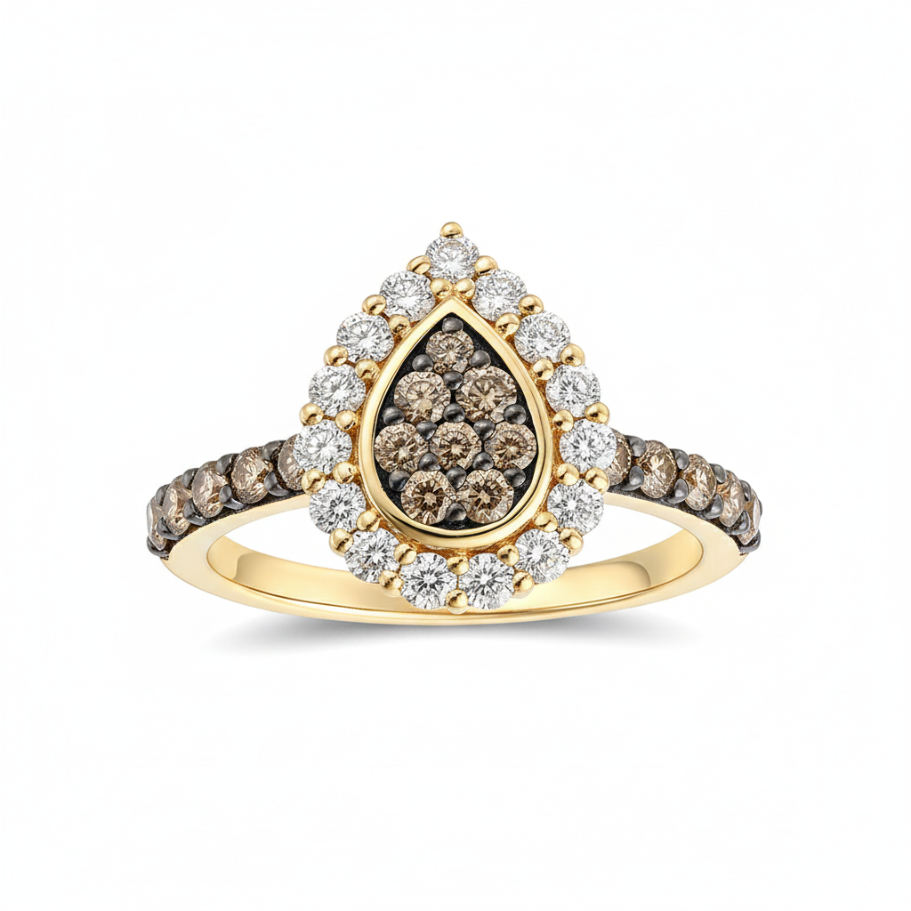 Le Vian® Starlit Chocolate Teardrop Ring