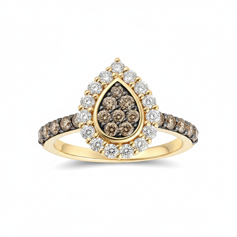 Le Vian® Starlit Chocolate Teardrop Ring