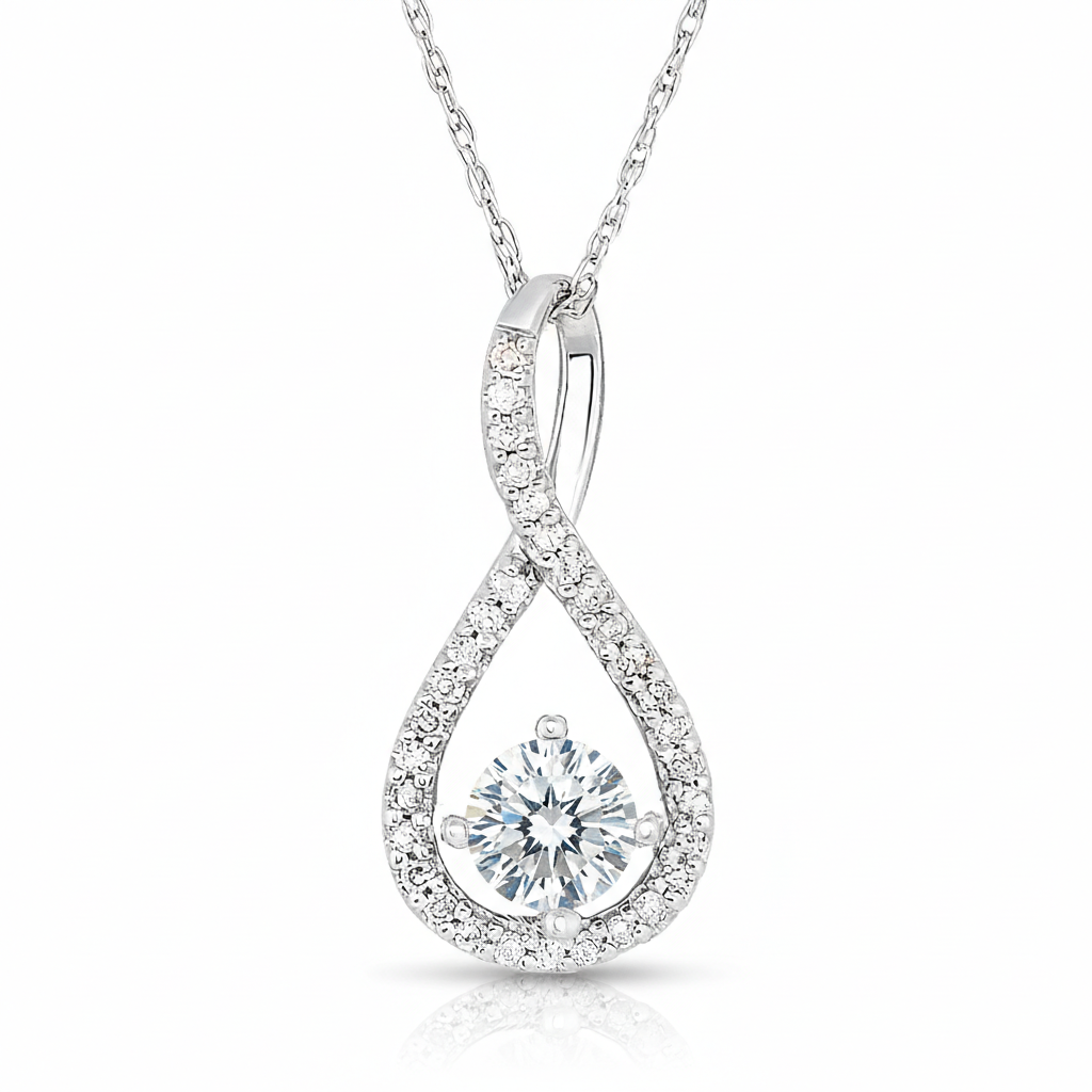 Icedrop Diamond Twist Pendant