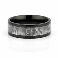 Heavy Stone® Zirconium Meteorite Men's Band