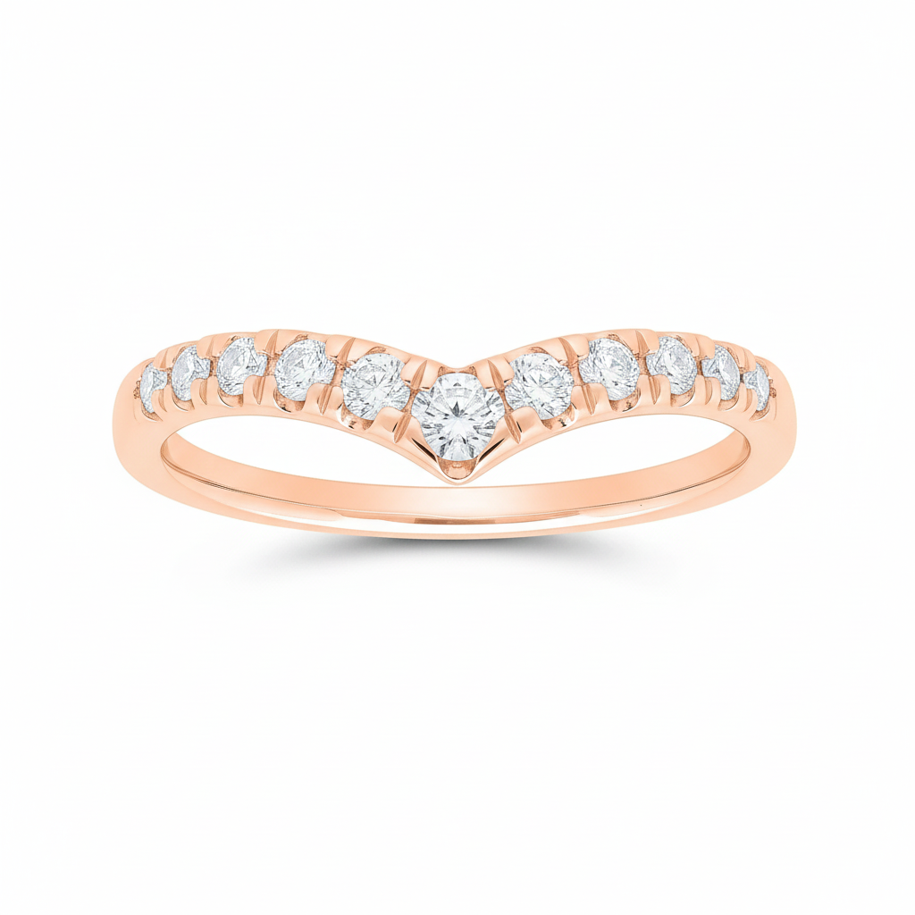 Chevron Peak Diamond Band