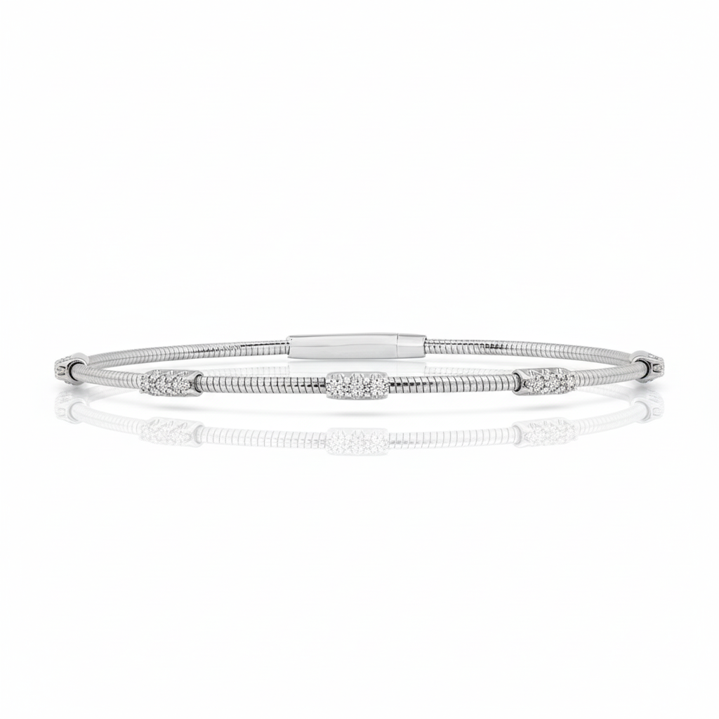Flexie Radiant Station Diamond Bracelet
