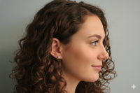 Refined Glow Princess Cut Diamond Stud Earrings