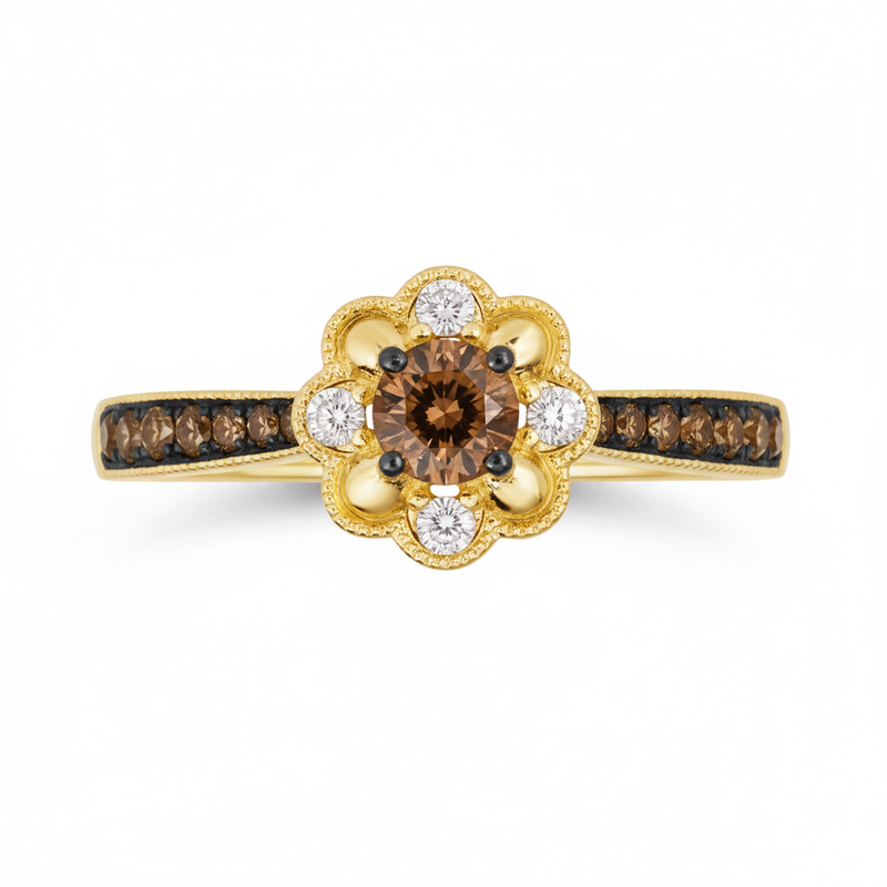 Le Vian® Honey Bloom Chocolate & Nude Diamond Ring