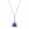 Frostlight Tanzanite Halo Pendant