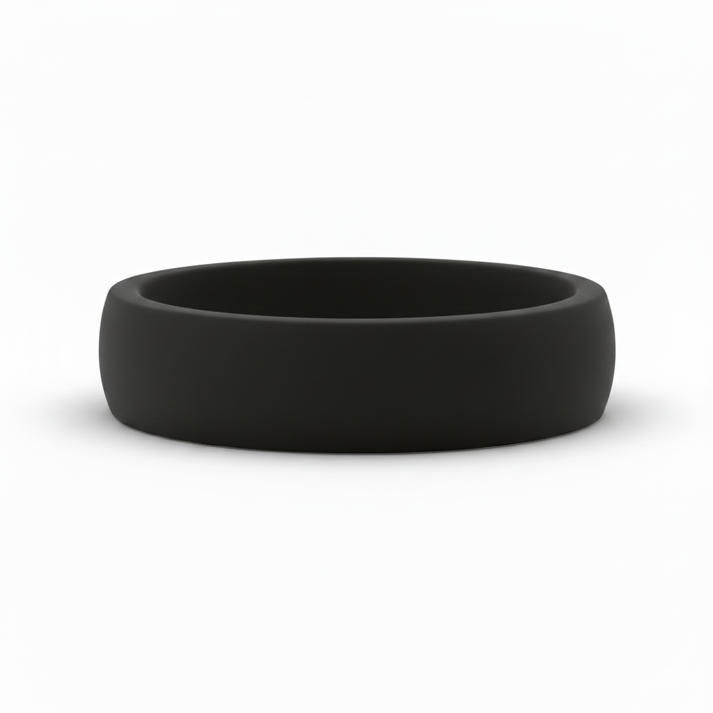 Heavy Stone®  FlexFit Black Silicone Band