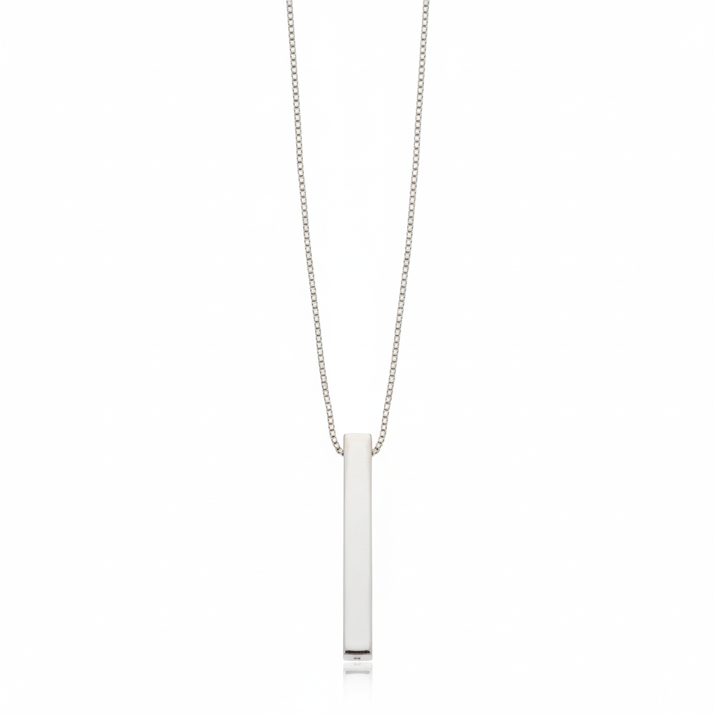 Silver DropBar Pendant