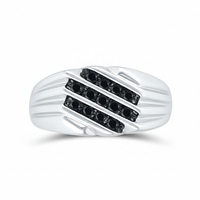 Midnight Stride Black Diamond Ring