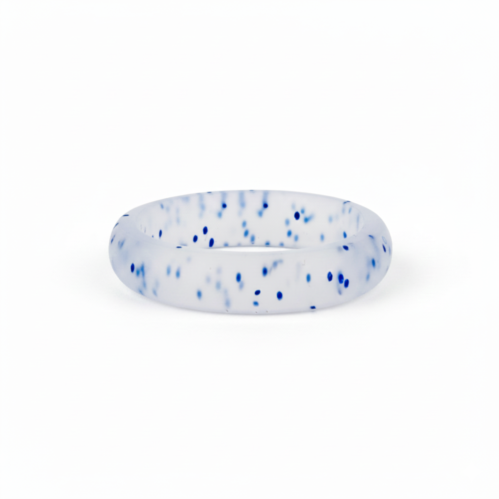 Heavy Stone® FlexFit Blue Glitter Silicone Band