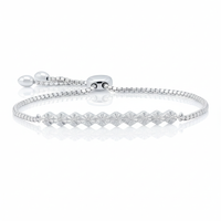 Frostflare Diamond Bolo Bracelet