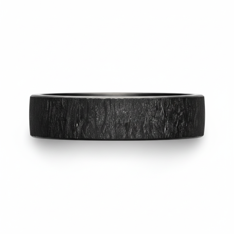 Heavy Stone® Zirconium Tree Bark Men's Band