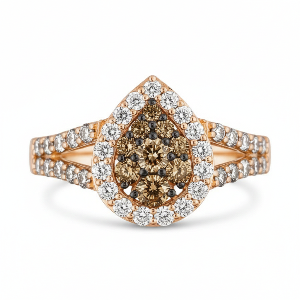 Le Vian® Golden Ember Teardrop Cluster Ring