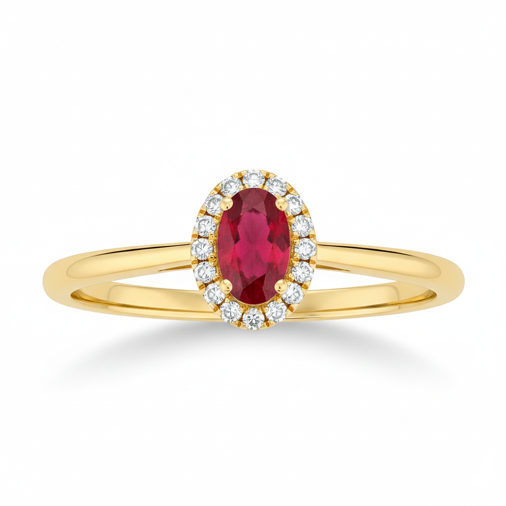 Crimson Fire Ruby Ring