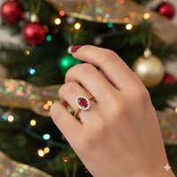 Crimson Fire Ruby Ring