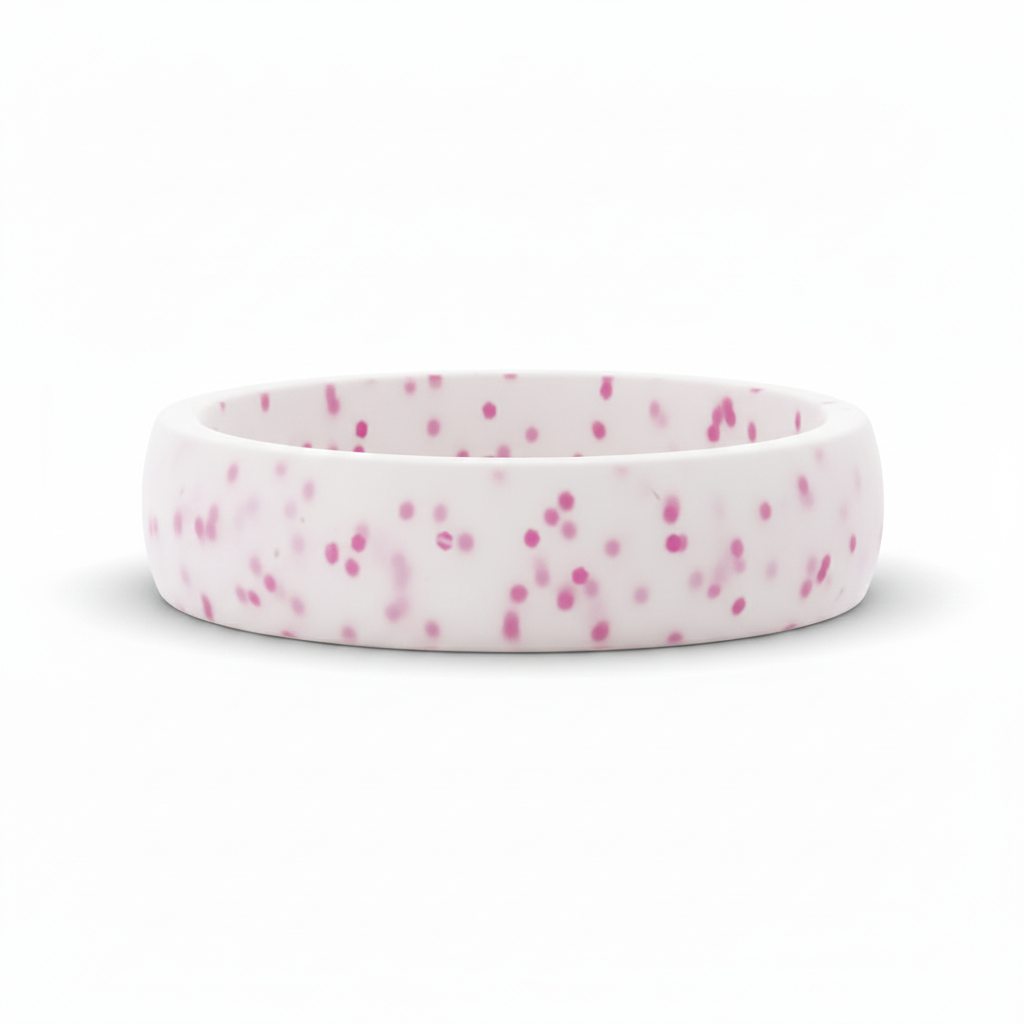 Heavy Stone® FlexFit Pink Glitter Silicone Band