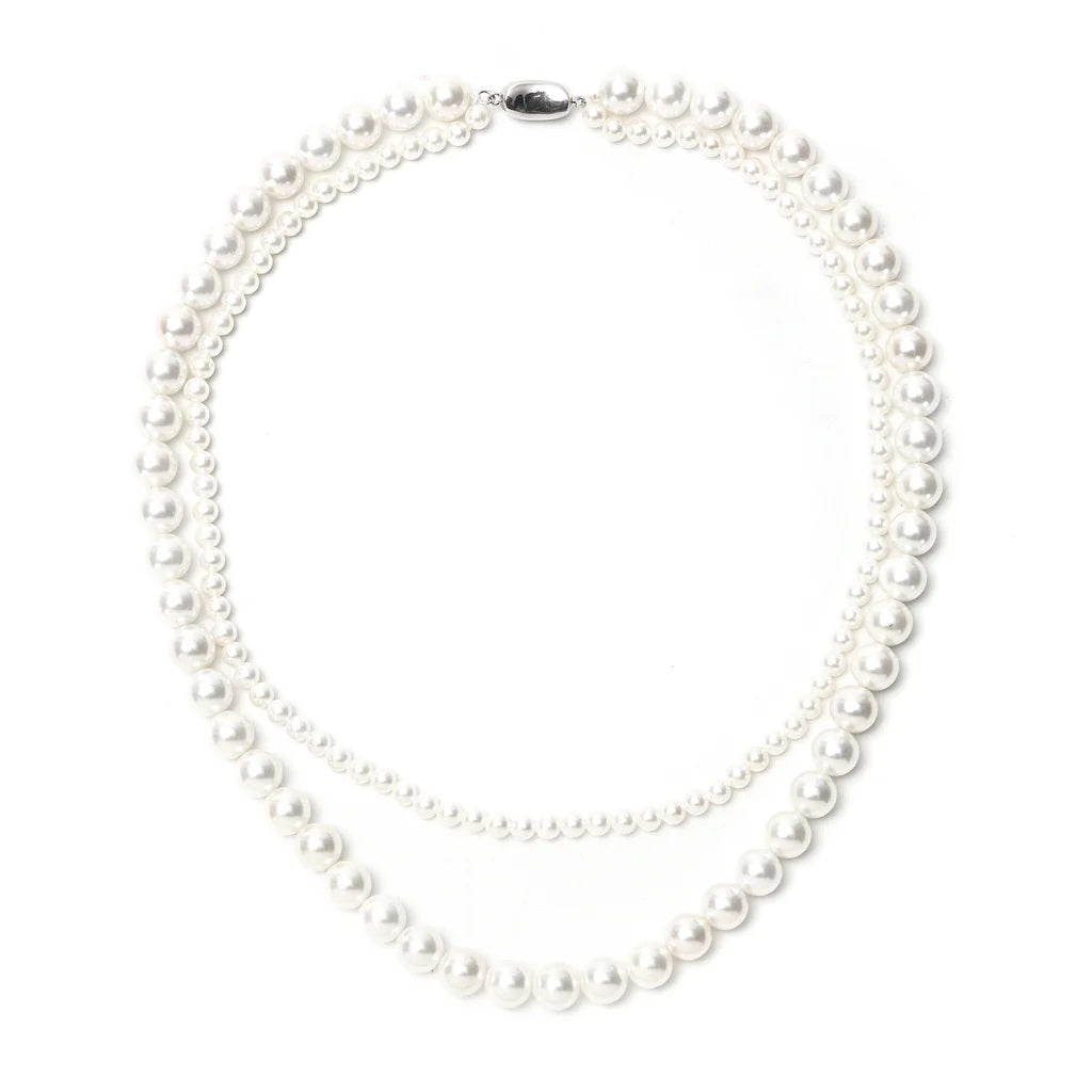 Timeless Double Strand Pearl Necklace