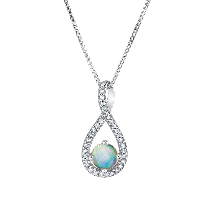 Dreamdrop Opal Twist Pendant