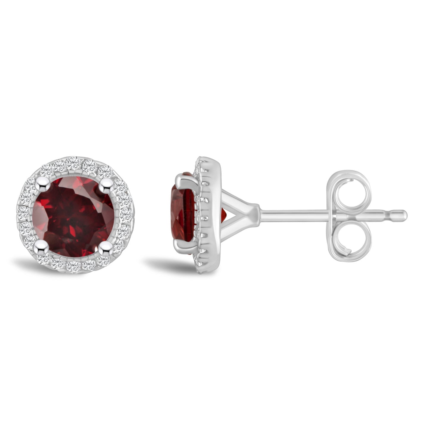 January Berry Garnet Earrings