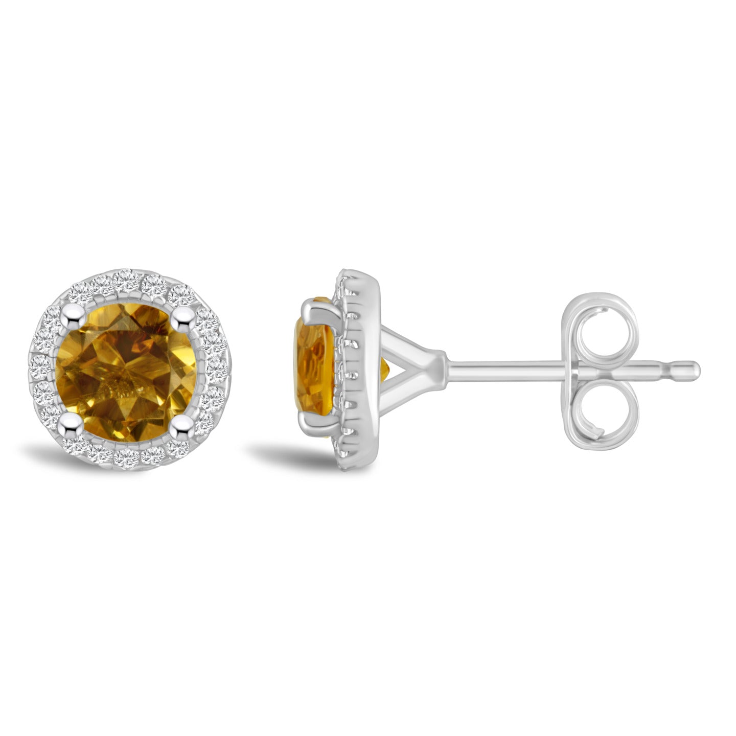 November Ember Citrine Earrings