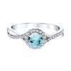 March Frost Aquamarine Ring