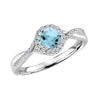 March Frost Aquamarine Ring