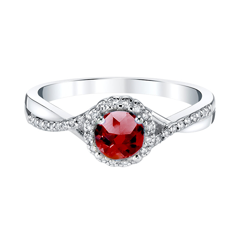 July Blaze Ruby Ring