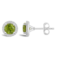 August Meadow Peridot Earrings