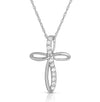 Radiant Path Cross Pendant