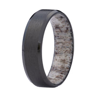 Heavy Stone® Elk Antler Zirconium Men's Band