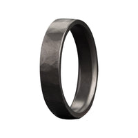 Heavy Stone® Hammered Zirconium Men's Band