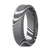 Heavy Stone® Beveled Damascus Steel Men's Band