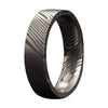 Heavy Stone® Flat Damascus Steel Men’s Band