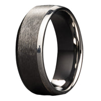 Heavy Stone® Beveled Edge Tungsten Men's Band