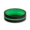 Heavy Stone® Green Glow Carbon Fiber Men's Band