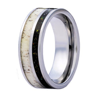 Heavy Stone® Antler Black Opal Men's Band