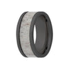 Heavy Stone® Black Ceramic Antler Men's Band