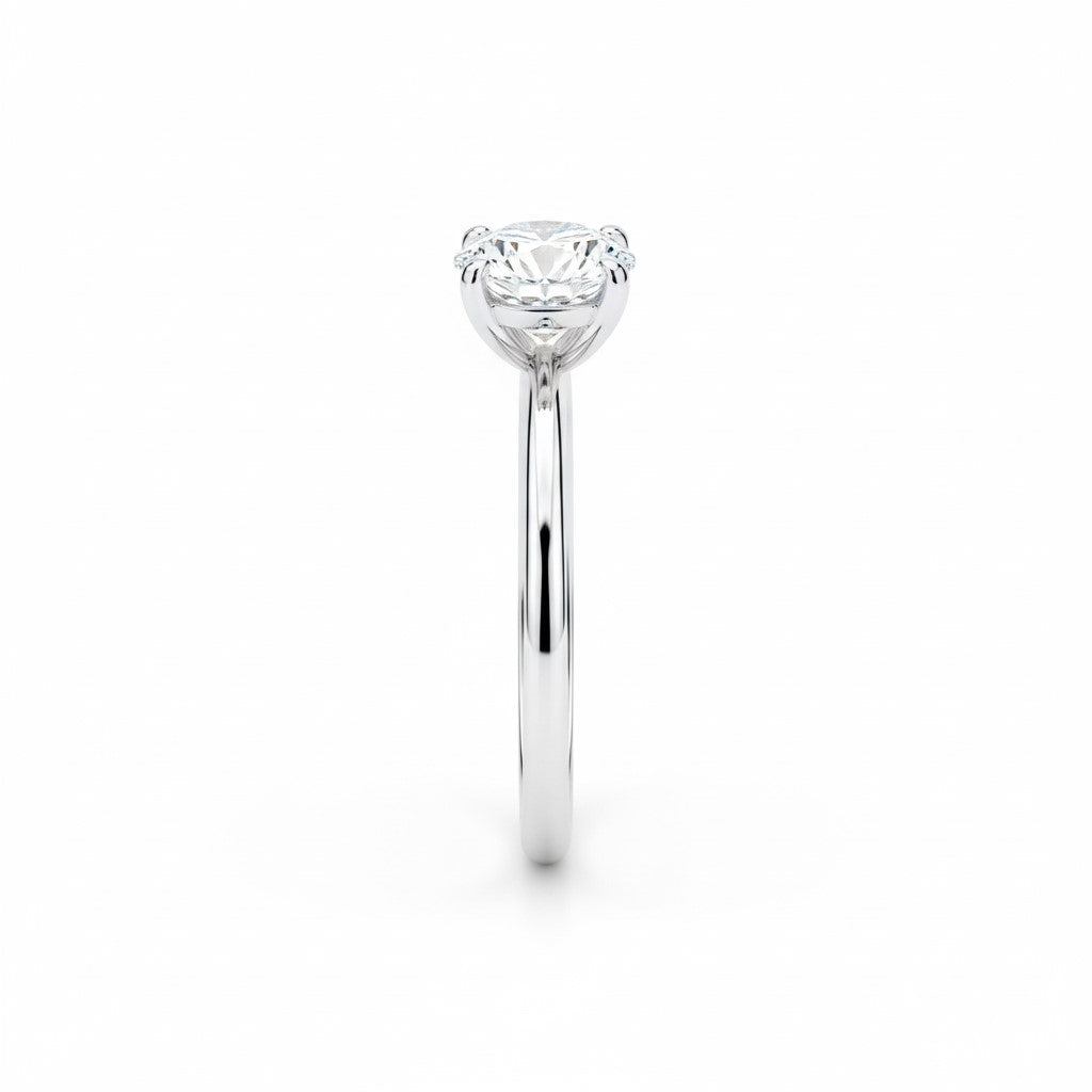H Diamond Round Select Platinum Solitaire