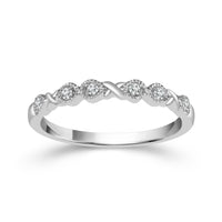 Linked XO Diamond Band