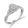 Two Hearts® Ever Twined Oval Diamond Engagement Ring