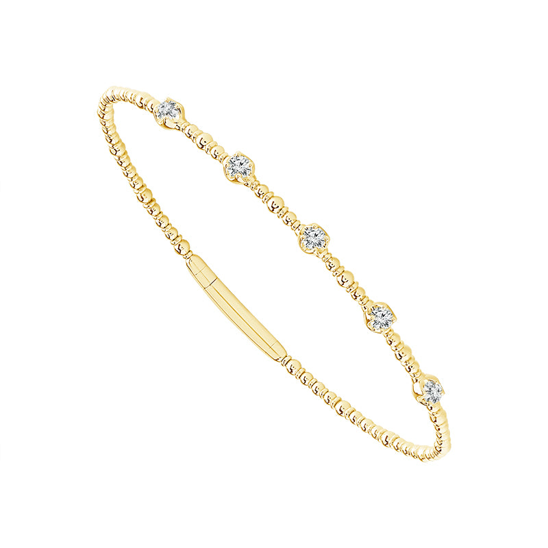 Flexie Diamond Aura Bead Bracelet
